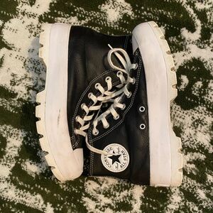 PLATFORM LEATHER CONVERSE
